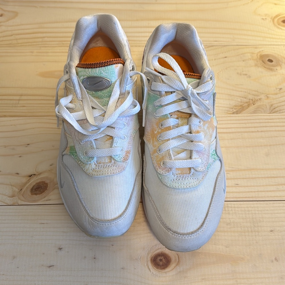 WMNS NIKE AIR MAX 1 '87 "CHARMS” WHITE-PHANTOM-MINT FOAM SZ 8.5 [FJ7734-101]